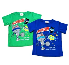 それいけ！　アンパンマン　だだんだん　ばいきんまん　半袖　Ｔシャツ　ベビー　キッズ　子供　綿１００％　男の子　女の子　ブルー　グリーン　９０ｃｍ　９５ｃｍ　ＴＶ　キャラクター　プリント　春　夏　秋　冬　服のサムネイル