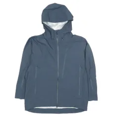 未使用 DAIWA LIFESTYLE ダイワ PARKA RAIN-MAX ゴアテックス ライトシェルパーカ マウンテンパーカ ジャケット ブルゾン ネイビー S メンズ 古着 中古 USEDのサムネイル