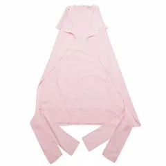 未使用 BURBERRY バーバリー ノースリーブ ワンピース 変形 ドレス ドレープ マント カットソー UK2 ライトピンク レディース 古着 中古 USEDのサムネイル