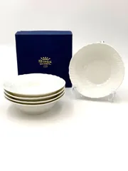 【未使用保管品】リチャードジノリ　RichardGinori　ベッキオホワイト　フルーツソーサー　サラダボウル　15㎝　5点セット　箱付きのサムネイル
