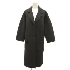 Sマックスマーラ 'S Max Mara コクーンコート スポルベリーノ アルスターカラー ダンボールニット ビジュー L グレー /JSのサムネイル