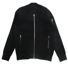 美品 ATTACHMENT アタッチメント ニット ジャケット ブルゾン ジップアップ AK-11-245 サイズ2 黒 ブラック メンズ 古着 中古 USEDのサムネイル