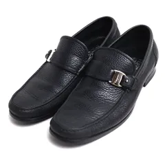 Salvatore Ferragamo サルヴァトーレフェラガモ ヴァラ ローファー ブラック 7 1/2 EE 25.5cm メンズ 中古のサムネイル