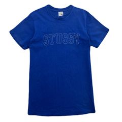 90s USA製 OLD STUSSY No4 Tシャツ ネイビー 最終値下げ - メルカリ