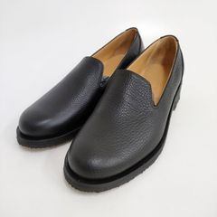 ルメール パイプドスリッパ フラットシューズ スリッポン レザー 40 黒