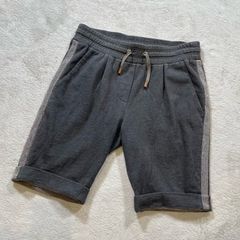 ブルネロクチネリ モニリ 100%コットン スウェットハーフパンツ グレー