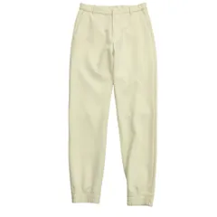 新品同様 EMPORIO ARMANI エンポリオアルマーニ リブ ニット パンツ ジョガー スラックス イージー 01 白 ホワイト アイボリー メンズ 古着 中古 USEDのサムネイル