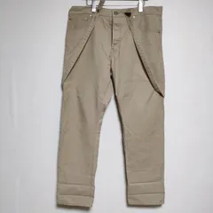 VISVIM FLUXUS 15 CHINO F.I.L. EXCLUSIVE サスペンダー チノパンツ ベージュ メンズ ビズビム/ヴィズヴィム【中古】4-0722G∞のサムネイル