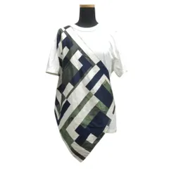 良品 muller of yoshiokubo ミュラーオブヨシオクボ A-maze 迷路 Tシャツ カットソー 半袖 スカーフ MLS22113 サイズ38 レディース 古着 中古 USEDのサムネイル