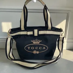 TOCCA ショルダーバッグ ブラック 2way ハンドバッグ リボン バイカラーのサムネイル
