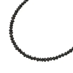 【本物保証】 新品同様 ネックレス 約3.2g K18WG ホワイトゴールド メレブラックダイヤモンド 12.00ct 華奢 細見 ノーブランド No brandのサムネイル