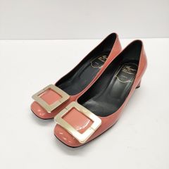 17238✨ロジェヴィヴィエ エナメル バックル ゴールド金具 パンプス
