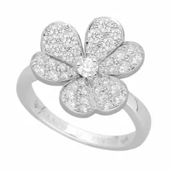 VanCleef&Arpels ヴァンクリーフ＆アーペル フリヴォル リング ダイヤモンド(0.80ct) K18WG 日本サイズ約12号 #52 VCARD31652 VCA【送料無料】指輪【中古】TMR2606170002のサムネイル