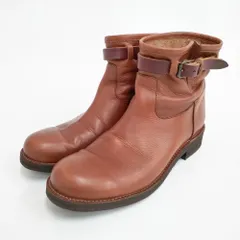 MUKAVA レザーショートブーツ Vibramソール ブーツ ブラウン レディース ムカヴァ【中古】5-0210G◎のサムネイル