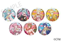 【予約】【新品】【単品】初音ミク×招き猫×真夏の熊谷 キラキラトレーディング缶バッジ Art by イコモチ【正規品】のサムネイル