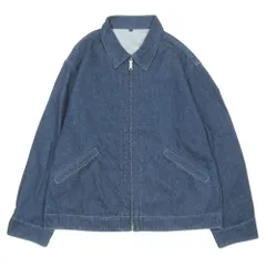 新品同様 MUJI 無印良品 コットン カポック混 デニム ジップジャケット ジージャン ブルゾン XL インディゴ メンズ 古着 中古 USEDのサムネイル
