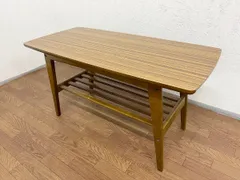 ▼カリモク60 karimoku リビングテーブル 小 ウォールナット センターテーブル ローテーブル T36300RW カフェテーブル 棚付き 北欧(貝1738)のサムネイル
