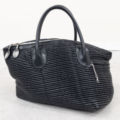 Anderson's アンダーソンズ エラスティックベルト レザー ネイビー