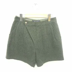 アダムエロペ Adam et Rope' パンツ ショート ウール ジップフライ 厚手 38 緑 グリーン /TT39のサムネイル