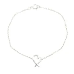 ティファニー TIFFANY＆CO ブレスレット ラビングハート ブレスレット 60148084 腕回り16㎝ シルバー925 ラビングハート ブレスレット レディース Used Aのサムネイル