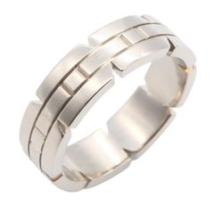 カルティエ CARTIER リング・指輪 タンクフランセーズSM リング K18WG（ホワイトゴールド） タンクフランセーズSM リング レディース Used A