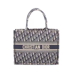 ディオール Dior トートバッグ BOOK TOTE ブックトート ミディアム オブリーク M1296ZRIW ネイビー キャンバス オブリーク ブックトート ミディアム レディース Used Bのサムネイル