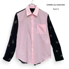 tricot COMME des GARCONS トリコ コムデギャルソン シアー フラワープリント 切替 長袖 ブラウス シャツ AD2017 TA-B009 SizeS  /R26625のサムネイル