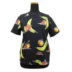美品 3.1 phillip lim 3.1 フィリップリム フルーツ 総柄 Tシャツ カットソー 半袖 サイズXS 黒 ブラック レディース 古着 中古 USEDのサムネイル