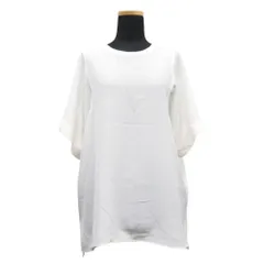 20AW JOSEPH ジョセフ シルク カットソー 半袖 無地 バックジップ サイズ36 オフホワイト系 レディース 古着 中古 USEDのサムネイル