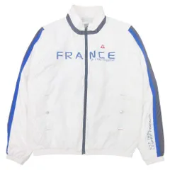 le coqsportif ルコックスポルティフ ゴルフウェア 2WAY 中綿 ジップ ブルゾン ジャケット アウター L オフホワイト メンズ 古着 中古 USEDのサムネイル