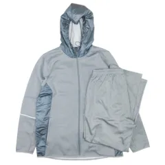 良品 UNDER ARMOUR アンダーアーマー 裏フリース 上下セット ジップパーカー ジャケット ブルゾン パンツ ジャージ XL グレー メンズ 古着 中古 USEDのサムネイル
