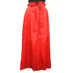 美品 JOSEPH ジョセフ 19SS リネン混 ベルテッド ロング フレア スカート サイズ38 オレンジ レディース 古着 中古 USEDのサムネイル