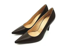 クラネ CLANE パンプス ハイヒール レザー ポインテッドトゥ 37 茶 ブラウン /kfのサムネイル