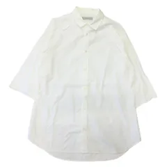 Influence インフルエンス インサイドアウト シャツ カットソー ブラウス ロング丈 切替 七分袖 白 ホワイト メンズ 古着 中古 USEDのサムネイル