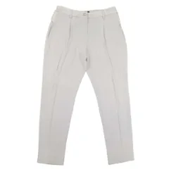 良品 Emporio Armani エンポリオアルマーニ ジョーゼット生地 タック スラックス テーパードパンツ 46 ライトグレージュ メンズ 古着 中古 USEDのサムネイル