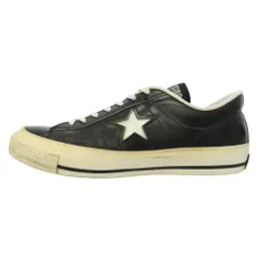 CONVERSE コンバース 日本製 ONE STAR J ワンスター ローカット レザー スニーカー ブラック系 7【中古】のサムネイル