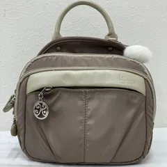 6105　Kanana project　カナナプロジェクト　 リュック　バックパック　ベージュ系　 ナイロン　レザー　チャーム付き　 レディースのサムネイル