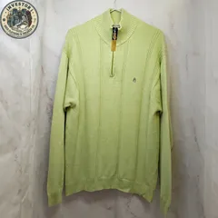 ​【美品】Hush Puppies ハッシュパピー ハーフジップ ニット 綿100% Lのサムネイル