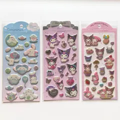 正規品 サンリオ パールマシュマロシール シナモロール クロミ マイメロディ 3種セットのサムネイル