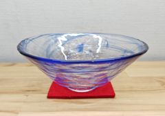 ◎ 美品 津軽びいどろ 花器 ガラス細工 ブルー - メルカリ