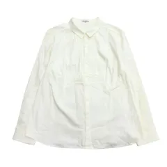 良品 HIROKO BIS ヒロコビス ピンタック シャツ カットソー ブラウス 長袖 15号 白 ホワイト レディース 古着 中古 USEDのサムネイル