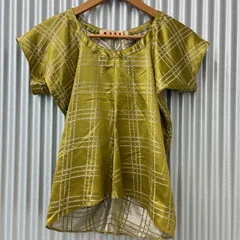 MARNI チェックブラウス イエローゴールドのサムネイル