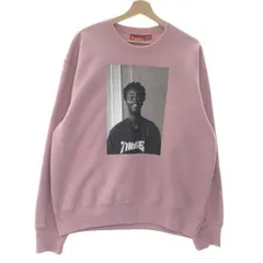 【中古】Supreme × Thrasher Crewneck スウェット M ピンク シュプリーム スラッシャー[10]のサムネイル