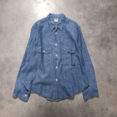 美品】ビッグヤンク 半袖シャツ ボックス 袋襟 菱形ボタン