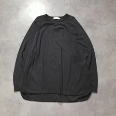 GQ6143◇GRAPHPAPER：Waffle L/S Crew Neck Tee◇2◇グレー系  GU231-70317B グラフペーパー ワッフル クルーネック 長袖 Tシャツのサムネイル
