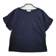 Mackintosh コットン混 プルオーバー 半袖 ブラウス シャツ ネイビー レディース マッキントッシュ【中古】5-0515S∞のサムネイル