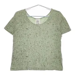 mina perhonen laundry ss8773 letter of flower  半袖Ｔシャツ カットソー ライトグリーン レディース ミナペルホネンランドリー【中古】5-0517S∞のサムネイル