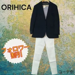 07098　ORIHICA　オリヒカ　カジュアルジャケット　ネイビー　紺色　サイズABM　メンズのサムネイル