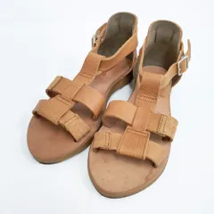 Plantation レザー サイズS アンクルベルト サンダル ブラウン レディース プランテーション【中古】5-0526S◎のサムネイル
