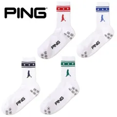 ピン ゴルフ ソックス Mr.PINGラインデザインミドルソックス メンズ PING 621-6186111【2026年春夏モデル】のサムネイル